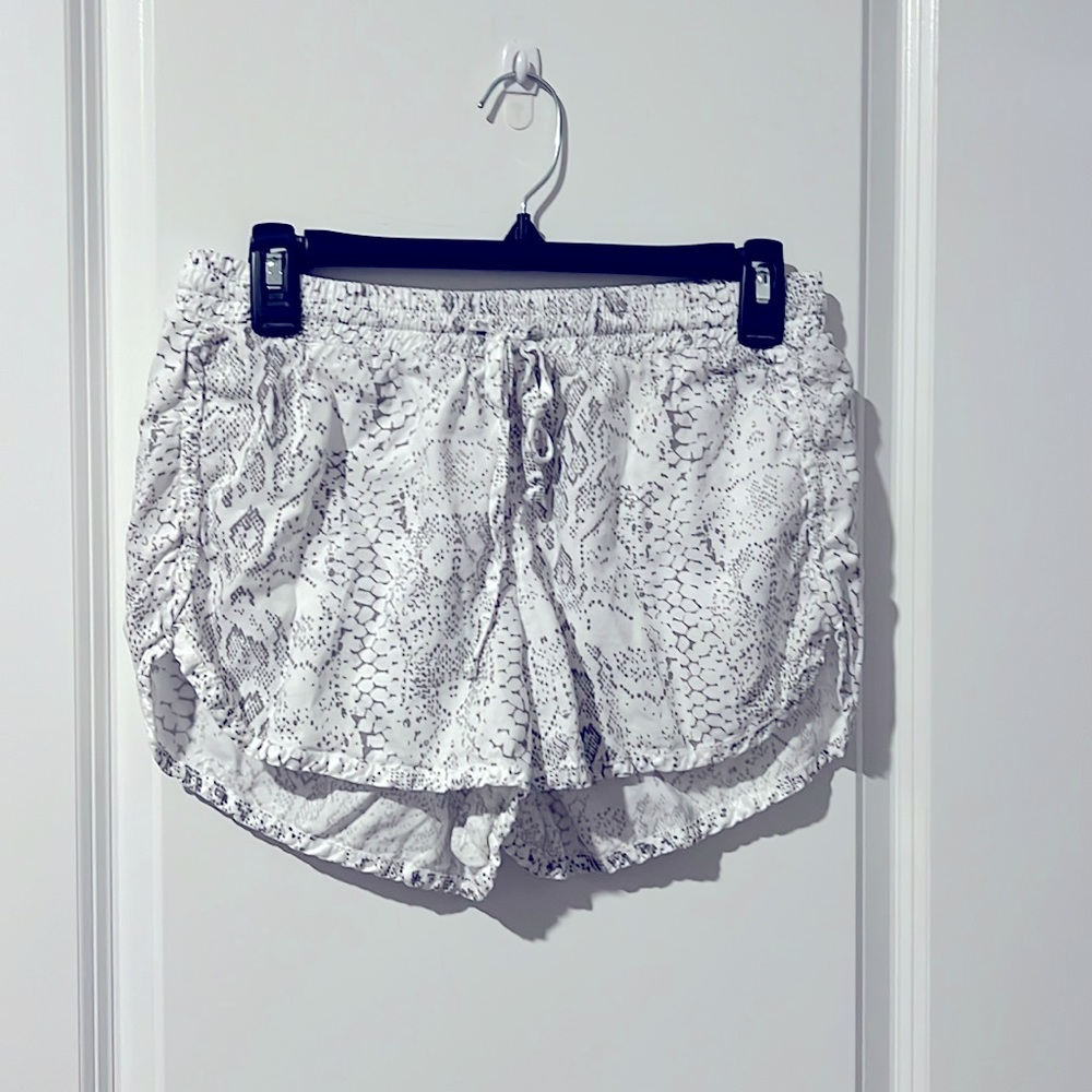 Snakeskin comfy shorts size S